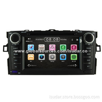 Car multimedia players for Toyota Corolla 2012, w/ Wi-Fi 3G, 1080p Video Play, Supports iPhone5s, 7"New